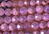 CTG1507 15.5 inches 3mm faceted round AB-color labradorite beads