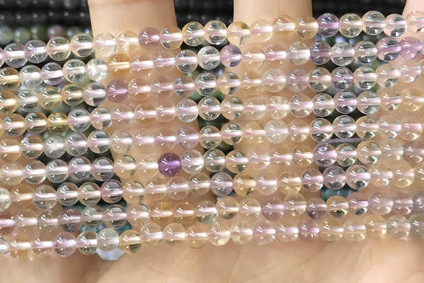 CTG1587 15.5 inches 4mm round ametrine gemstone beads wholesale