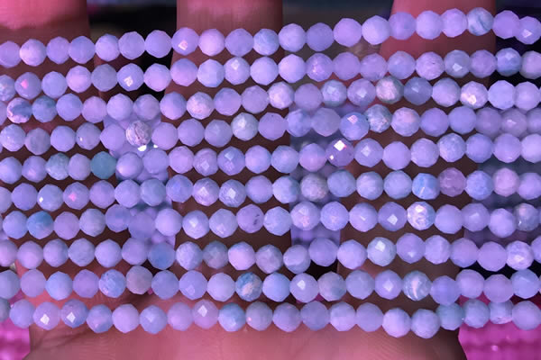 CTG1626 15.5 inches 3.5mm faceted round tiny amazonite beads
