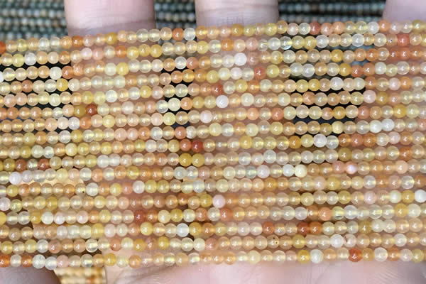 CTG2002 15 inches 2mm,3mm round red aventurine jade beads