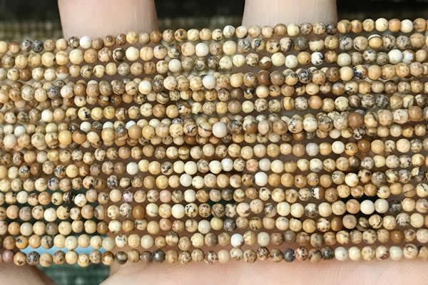 CTG2012 15 inches 2mm,3mm picture jasper beads