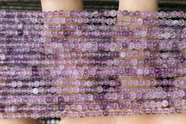 CTG2023 15 inches 2mm,3mm purple fluorite beads
