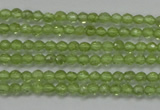 CTG206 15.5 inches 3mm faceted round tiny prehnite gemstone beads