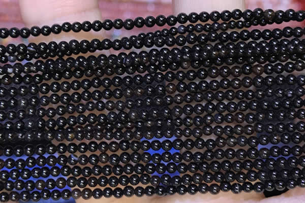 CTG2060 15 inches 2mm,3mm black agate gemstone beads