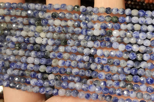 CTG2216 15 inches 2mm,3mm faceted round sodalite gemstone