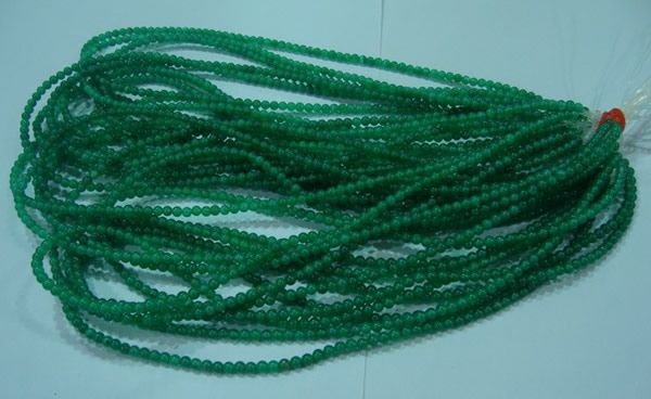 CTG23 15.5 inches 3mm round tiny green agate beads wholesale