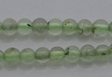 CTG255 15.5 inches 3mm round tiny green rutilated quartz beads