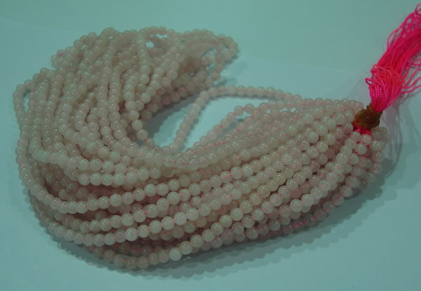 CTG26 15.5 inches 4mm round tiny rose quartz beads wholesale