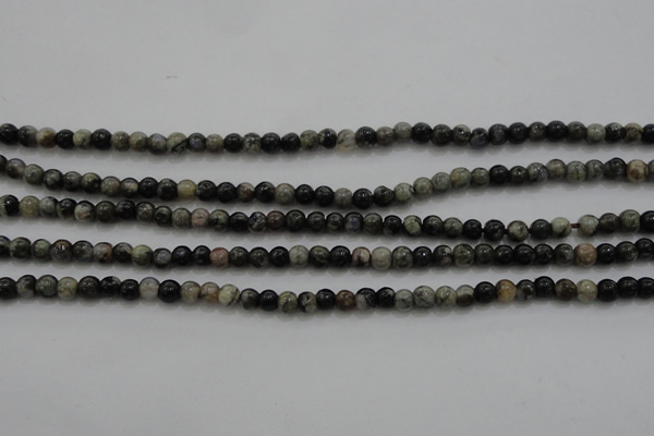 CTG264 15.5 inches 3mm round tiny grey opal gemstone beads
