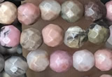 CTG3592 15.5 inches 4mm faceted round rhodonite beads wholesale