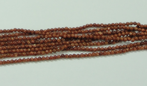 CTG40 15.5 inches 2mm round tiny goldstone beads wholesale