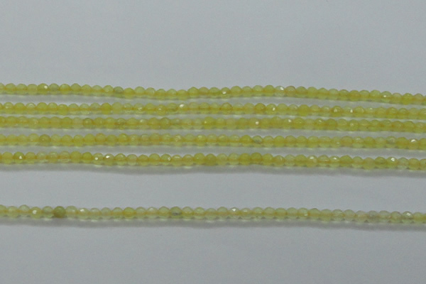 CTG406 15.5 inches 2mm faceted round tiny dyed candy jade beads