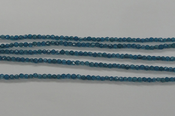 CTG410 15.5 inches 2mm faceted round tiny dyed candy jade beads