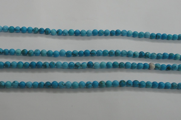 CTG441 15.5 inches 3mm round tiny natural turquoise beads wholesale