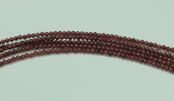 CTG53 15.5 inches 2mm round grade AA tiny garnet beads wholesale