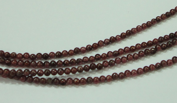 CTG54 15.5 inches 2mm round grade A tiny garnet beads wholesale