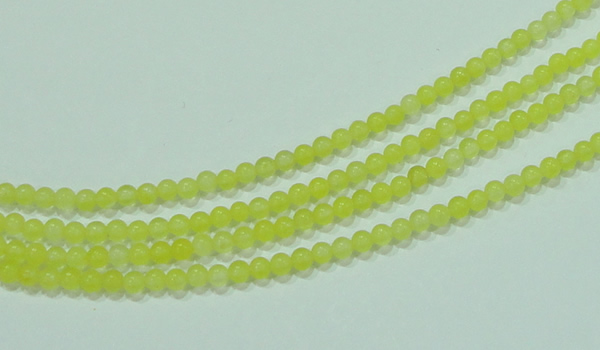 CTG58 15.5 inches 2mm round tiny dyed white jade beads wholesale