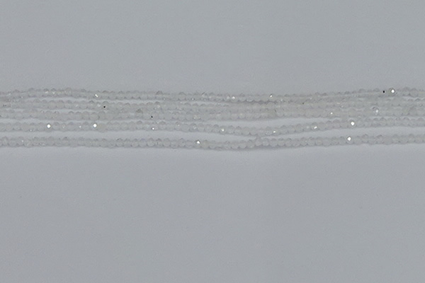 CTG603 15.5 inches 2mm faceted round white moonstone beads