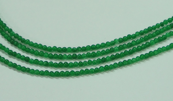 CTG61 15.5 inches 2mm round tiny dyed white jade beads wholesale