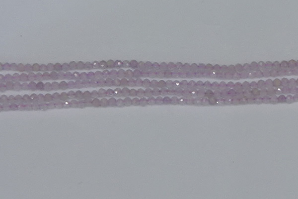 CTG622 15.5 inches 3mm faceted round lavender amethyst beads