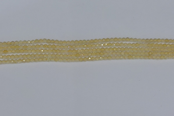 CTG623 15.5 inches 2mm faceted round citrine gemstone beads