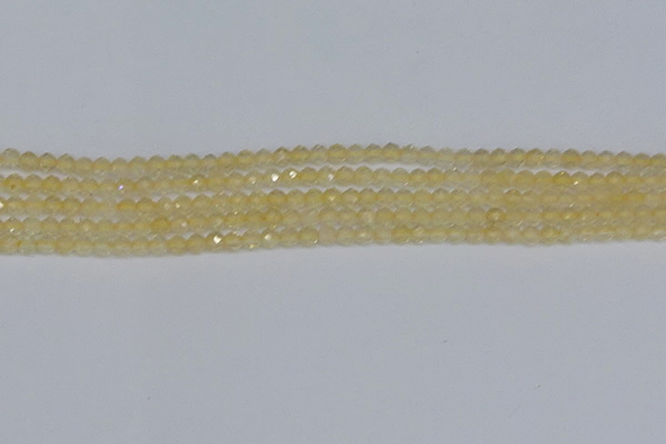 CTG624 15.5 inches 3mm faceted round citrine gemstone beads