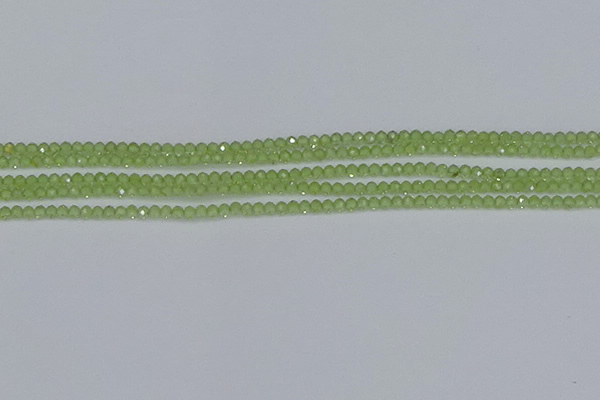 CTG629 15.5 inches 2mm faceted round peridot gemstone beads