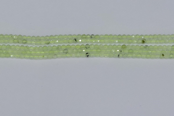 CTG632 15.5 inches 3mm faceted round prehnite gemstone beads