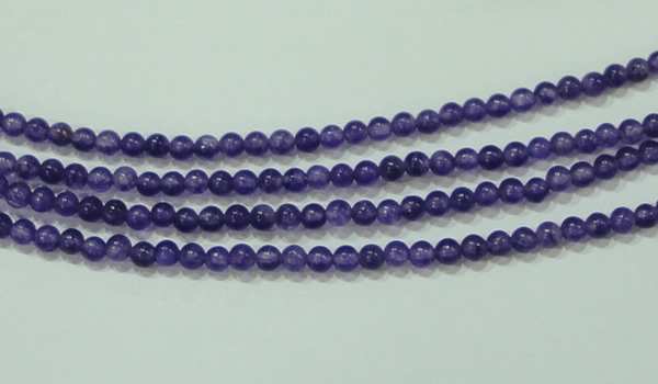 CTG65 15.5 inches 3mm round tiny dyed white jade beads wholesale