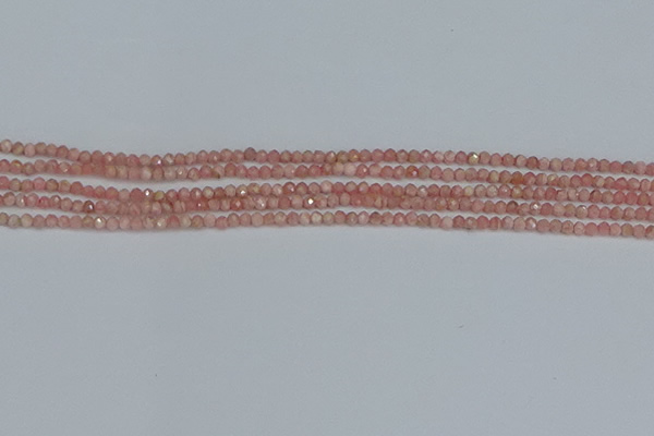 CTG653 15.5 inches 2mm faceted round Argentina rhodochrosite beads