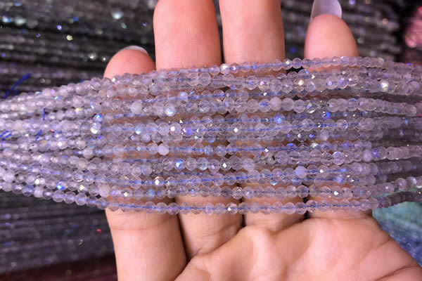 CTG701 15.5 inches 3mm faceted round tiny labradorite beads