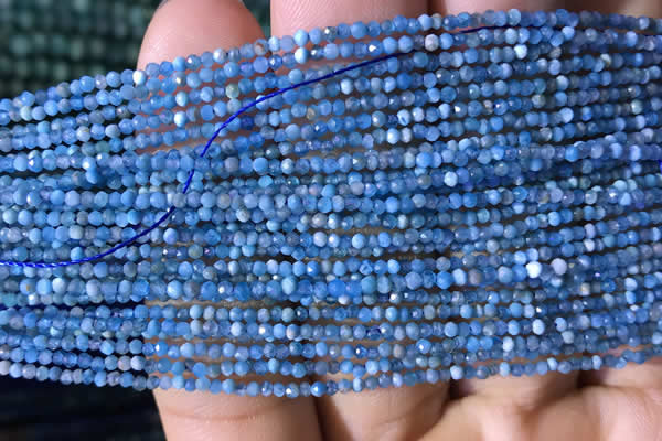 CTG758 15.5 inches 1.5mm faceted round tiny apatite gemstone beads