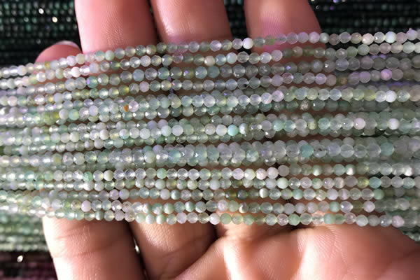 CTG821 15.5 inches 2mm faceted round tiny Australia chrysoprase beads