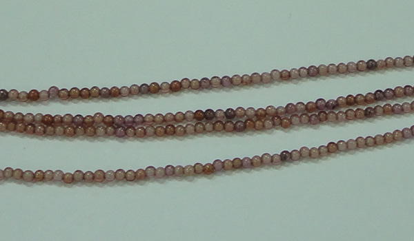 CTG89 15.5 inches 1.5mm round grade B tiny garnet beads wholesale