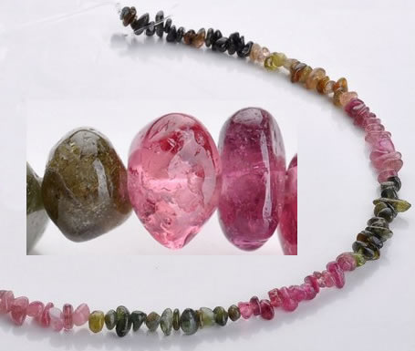 CTO03 15.5 inches 4*7mm freeform natural tourmaline chips beads