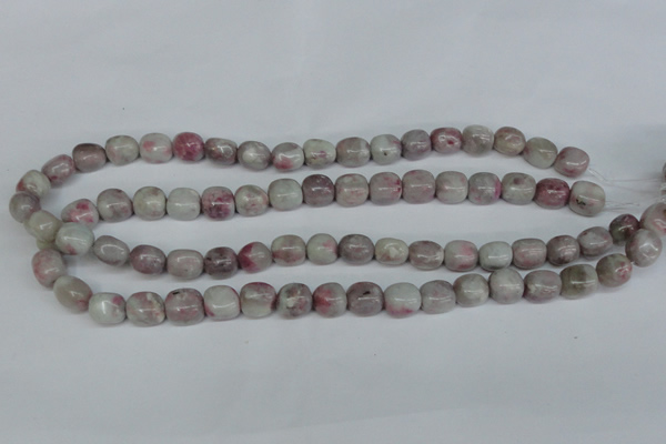 CTO220 15.5 inches 9*11mm nugget pink tourmaline gemstone beads