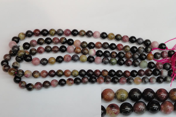 CTO358 15.5 inches 9mm round natural tourmaline gemstone beads