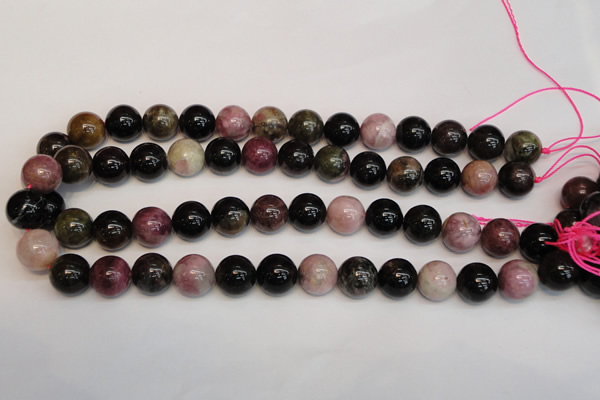CTO361 15.5 inches 14mm round natural tourmaline gemstone beads