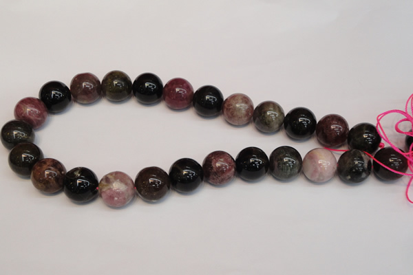 CTO362 15.5 inches 16mm round natural tourmaline gemstone beads