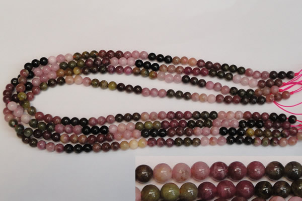 CTO372 15.5 inches 6mm round natural tourmaline gemstone beads