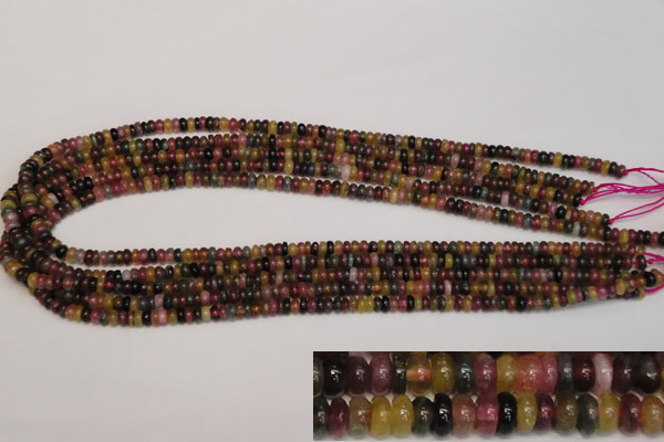 CTO375 15.5 inches 2*5mm rondelle natural tourmaline gemstone beads