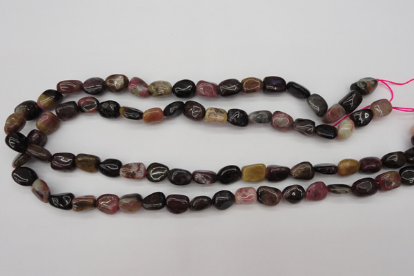 CTO382 15.5 inches 9*11mm natural tourmaline nuggets beads
