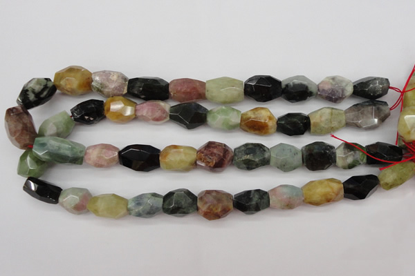 CTO384 15.5 inches 12*16mm – 16*25mm faceted nuggets tourmaline beads