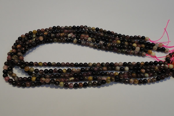 CTO399 15.5 inches 5mm round natural tourmaline gemstone beads