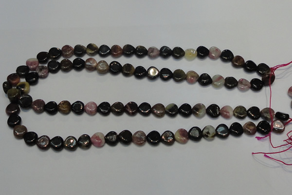 CTO40 15.5 inches 10*10mm heart natural tourmaline beads wholesale