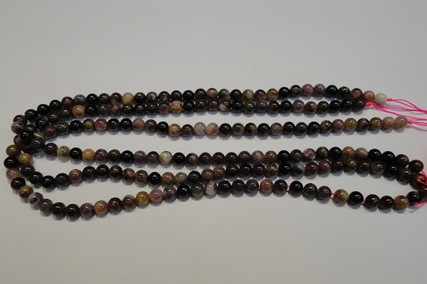 CTO400 15.5 inches 6mm round natural tourmaline gemstone beads
