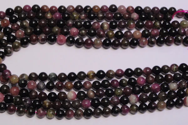 CTO405 15.5 inches 8mm round natural tourmaline gemstone beads