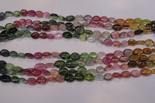 CTO421 15 inches 7*9mm oval natural tourmaline beads wholesale