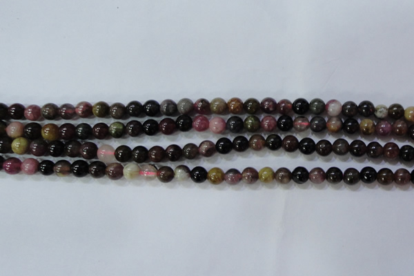 CTO452 15.5 inches 5mm round natural tourmaline gemstone beads