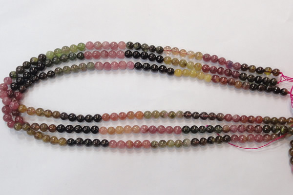 CTO52 15.5 inches 5.5mm - 6mm round natural tourmaline beads wholesale